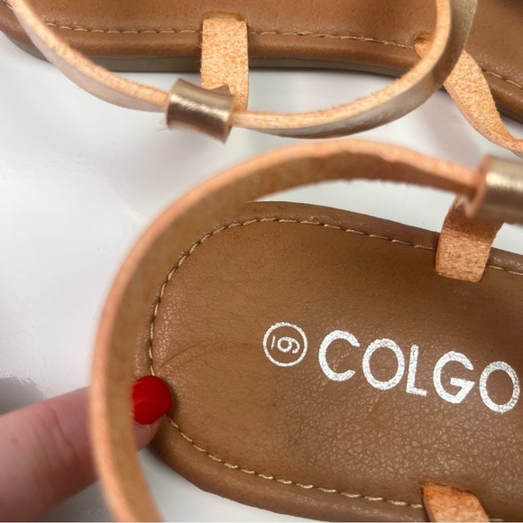 Women’s Colgo Brown and Rose Gold Sandals Sz 6 - Picture 4 of 7